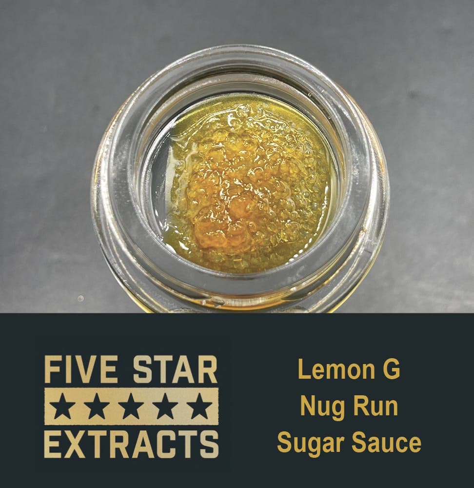 Five Star Extracts: Lemon G - 1 Gram Nug Run Sugar Sauce