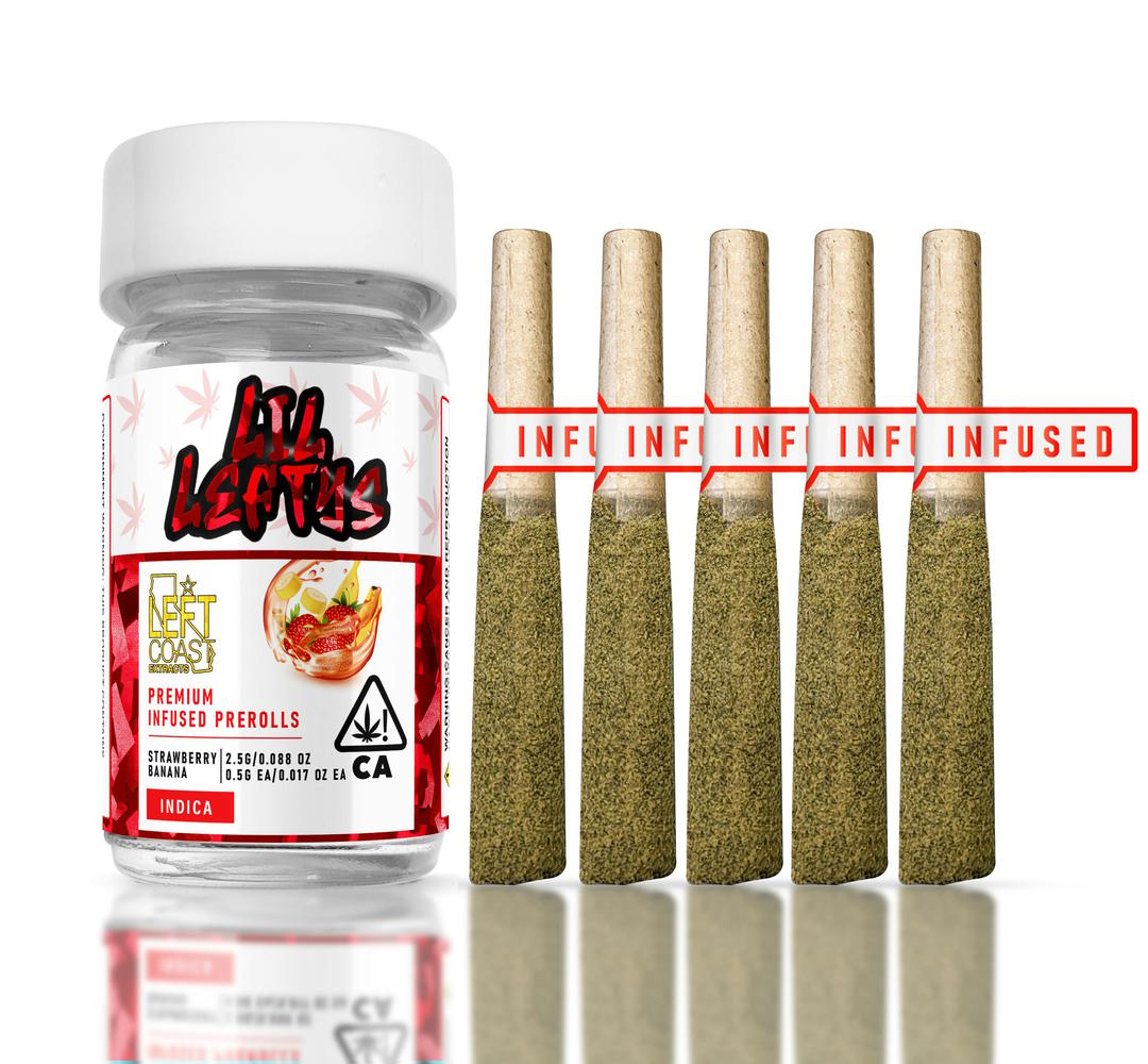 LIL LEFTYS Infused Prerolls - Strawberry Banana π π
