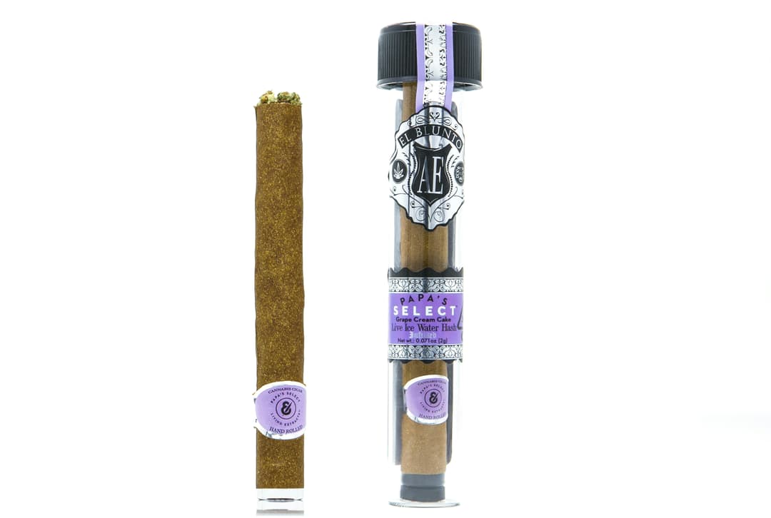 El Blunto x Papa's Select Grape Cream Cake 2G Cannagar Hash Infused [Blunt]