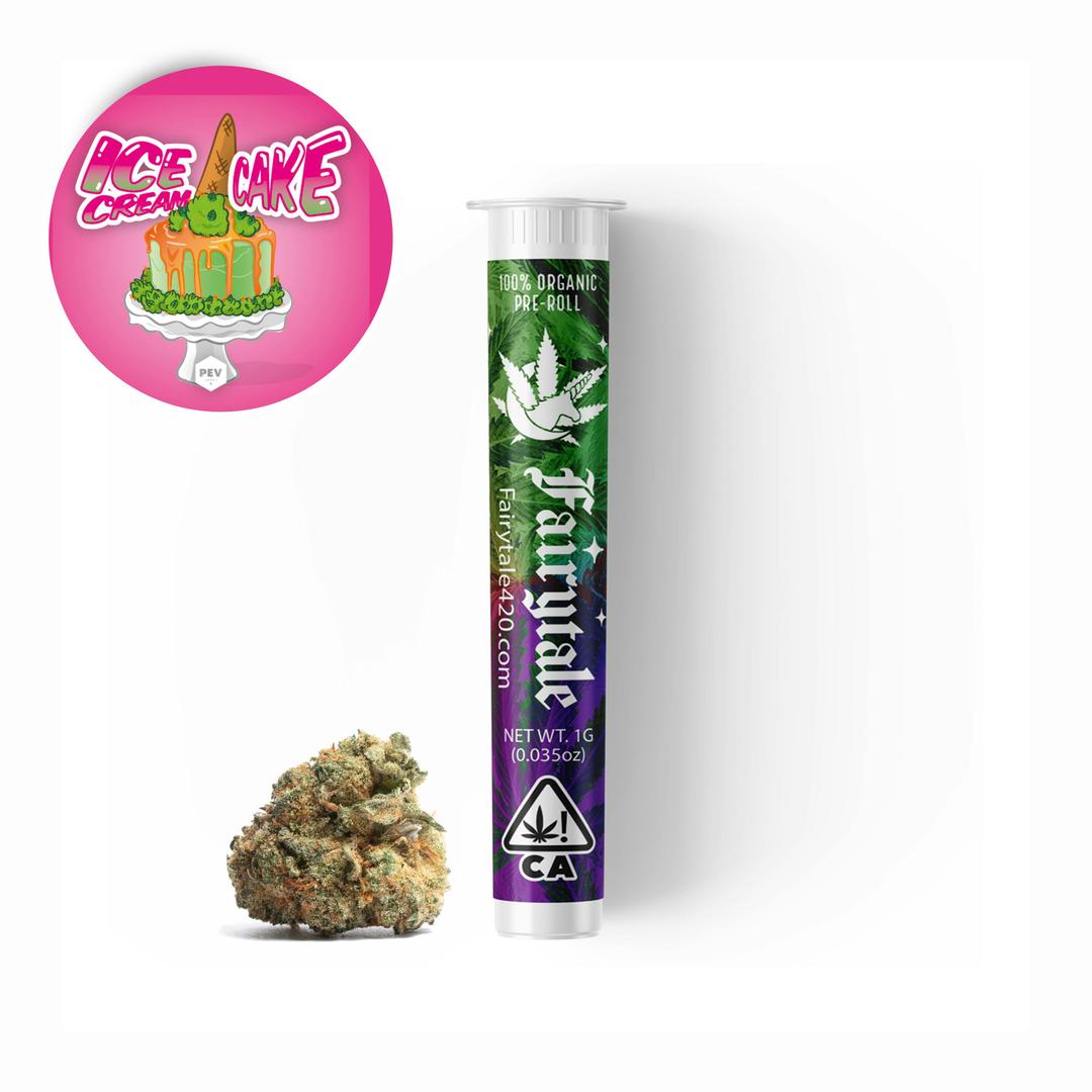 Fairytale 1 Gram Premium Pre-roll "Ice Cream Cake" (INDICA) 26% THC