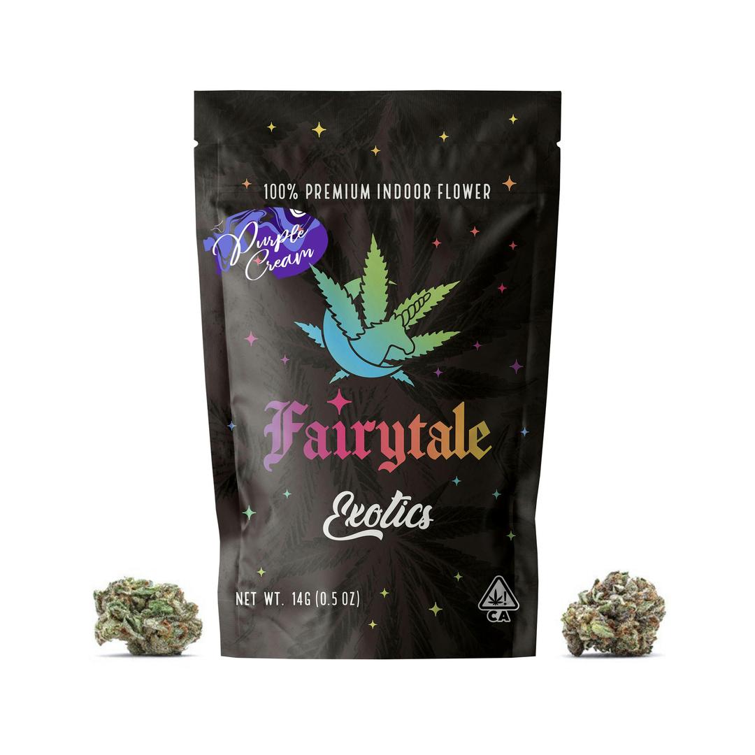FAIRYTALE EXOTICS | 14 Gram Purple Cream Indoor SMALL NUGS (HYBRID) 27% THC