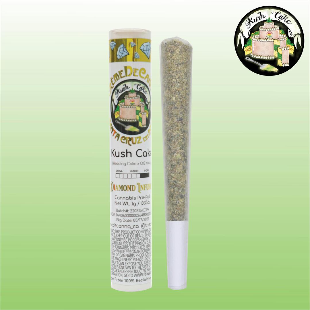 Kush Cake Premium Terp Diamond Infused Pre-Roll 1g