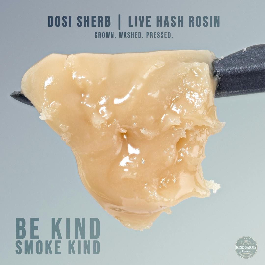 Dosi Sherb Live Hash Rosin - Kind Farms Reserve
