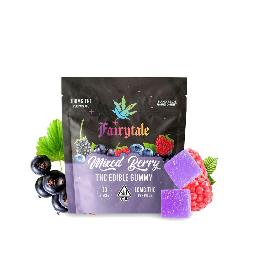 FAIRYTALE EDIBLES | "Mixed Berry" 100MG Total, 100% VEGAN, NANO THC!