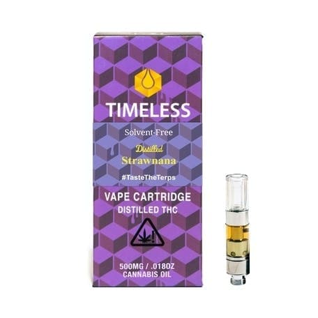 Timeless STRAWNANA 500mg Vape Cartridge (Rest)