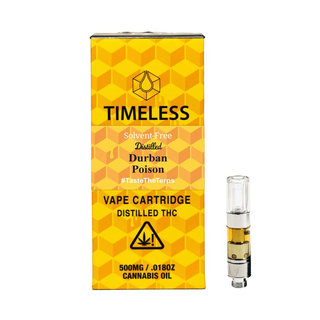Timeless Durban Poison 500mg Vape Cartridge (Energy)