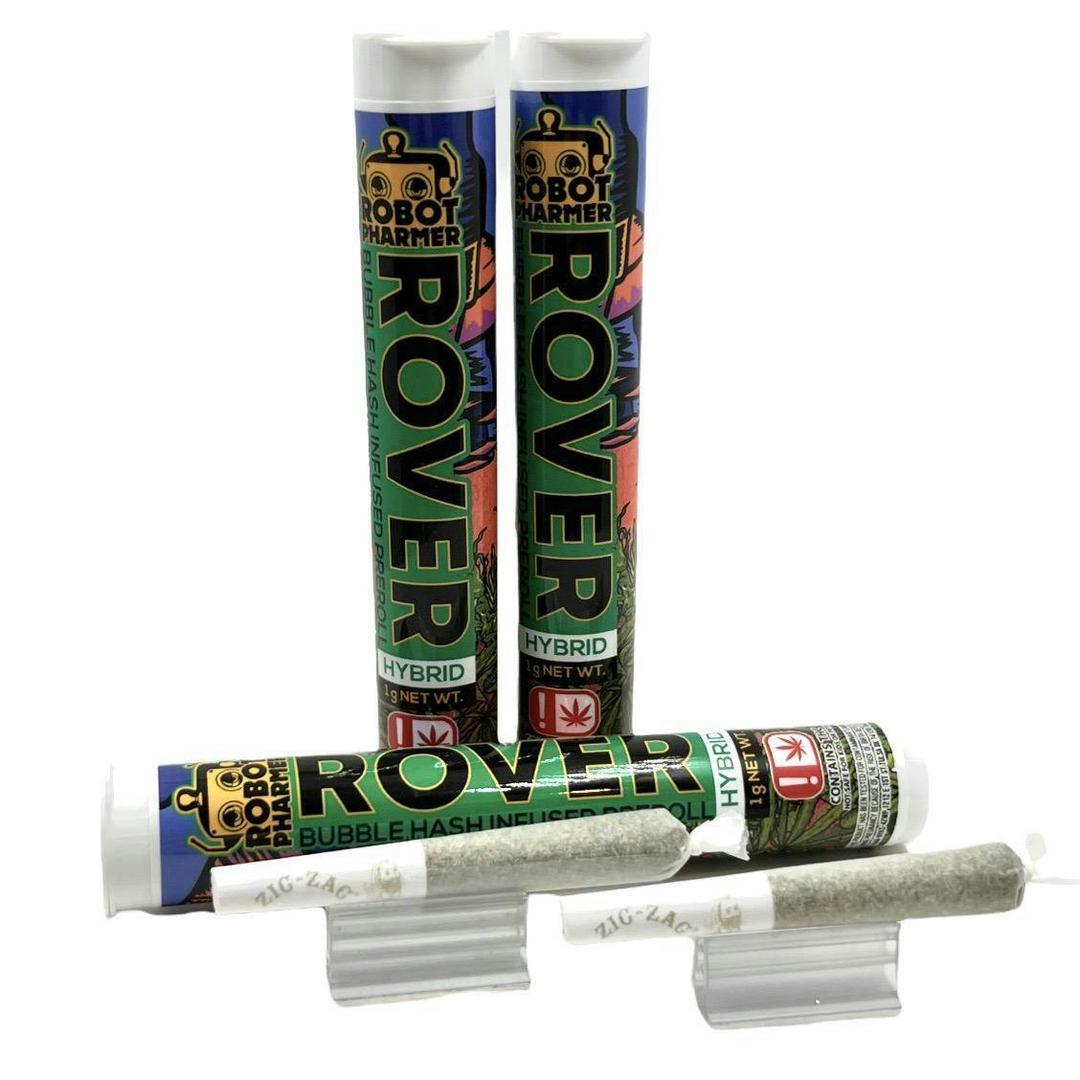 Preroll ROVER: 2, 0.5g Bubble Hash Infused Flower Prerolls- Jealousy Pie