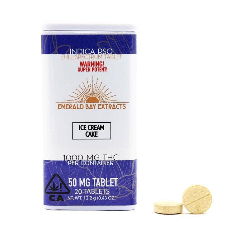 Ice Cream Cake - 50mg Indica RSO Tablets - 1000mg Package