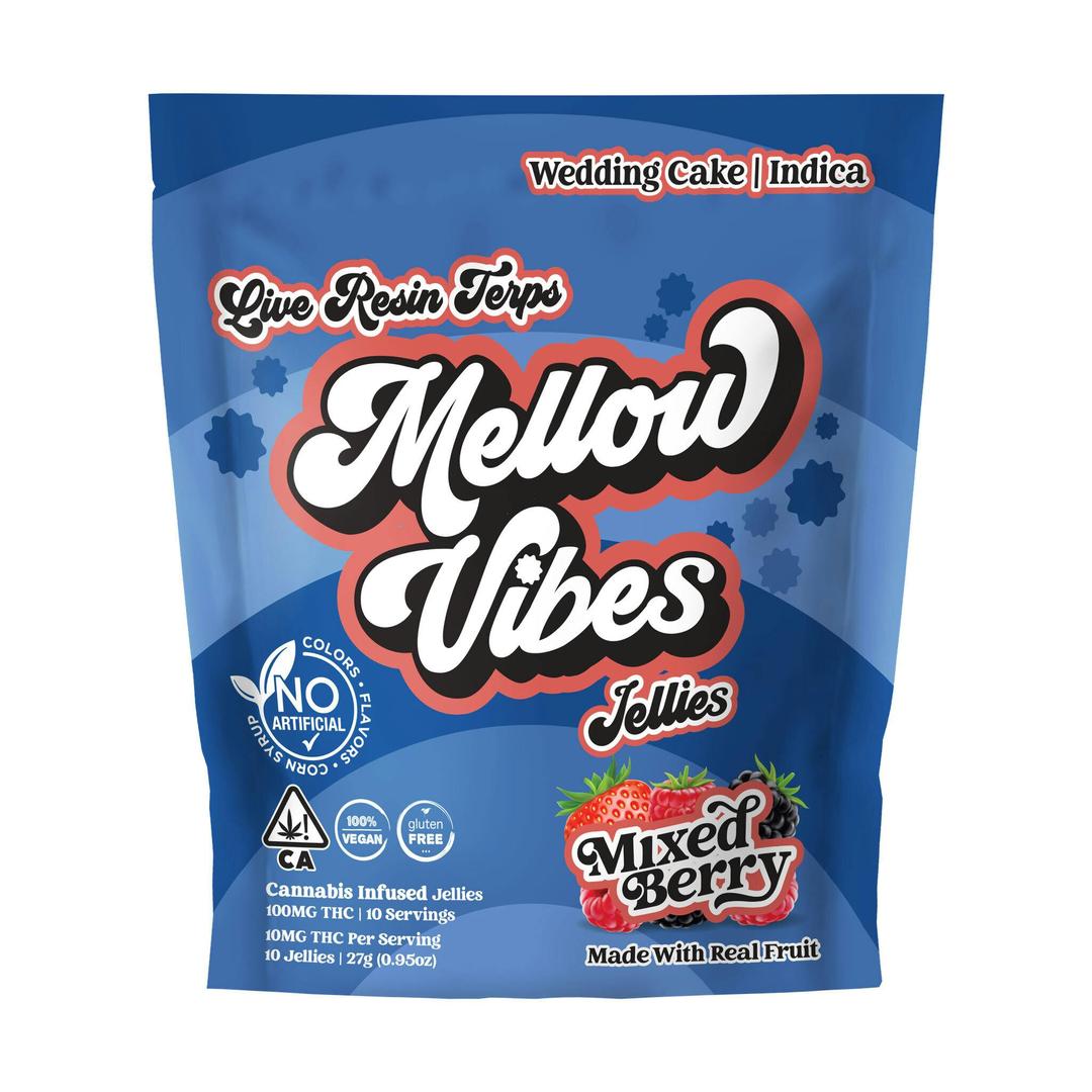 Mellow Vibes Jellies | Mixed Berry | 10 Pack | 100 MG THC