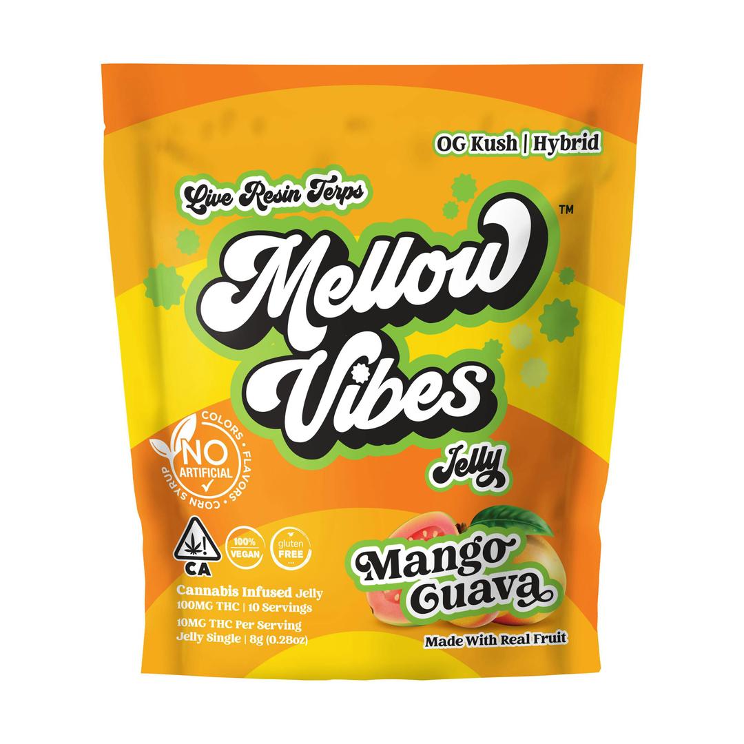 Mellow Vibes Jelly | Mango Guava | Single | 100 MG THC