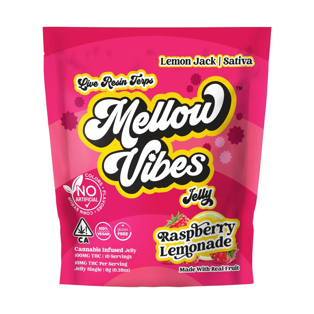 Mellow Vibes Jelly | Raspberry Lemonade | Single | 100 MG THC