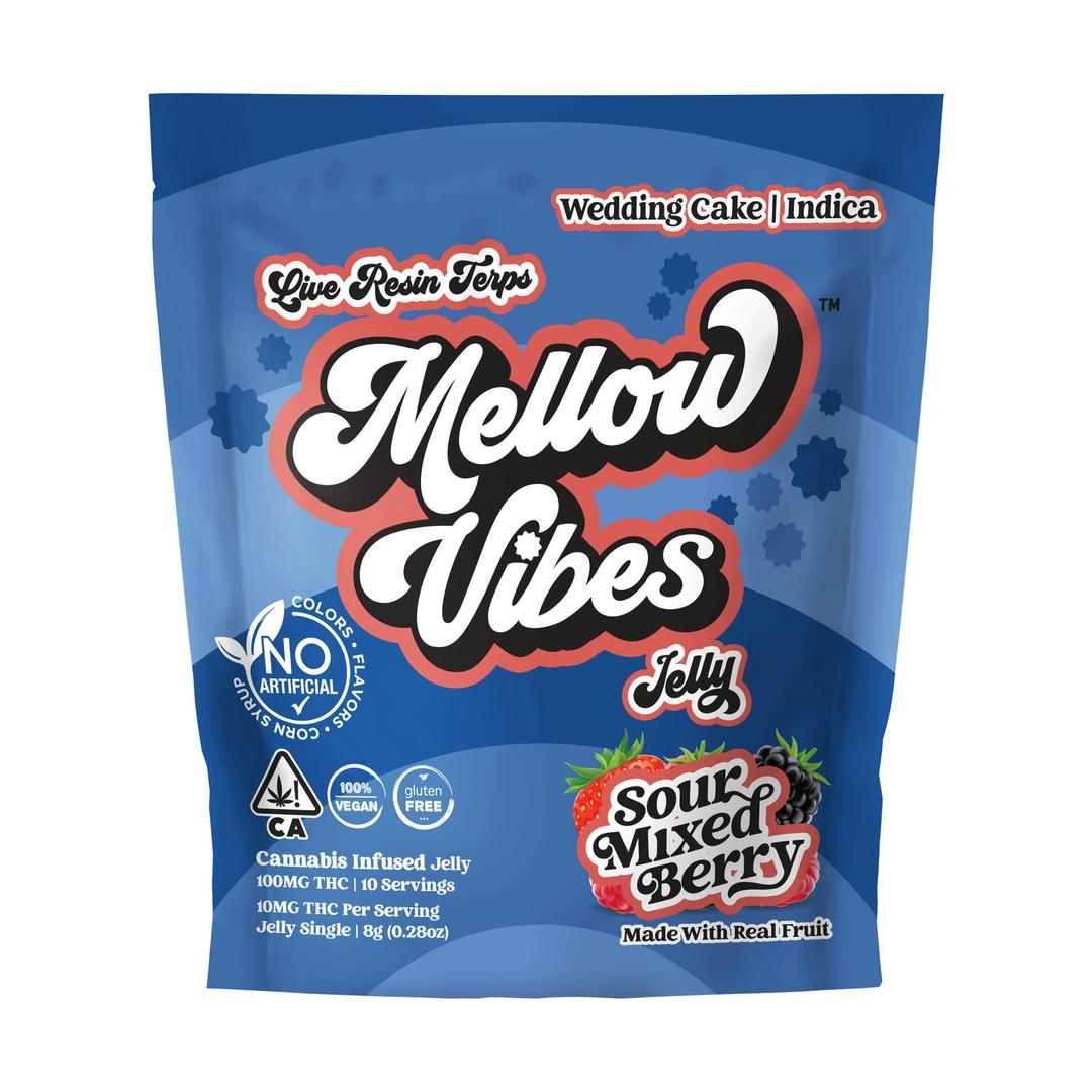 Mellow Vibes Jelly | Sour Mixed Berry | Single | 100 MG THC