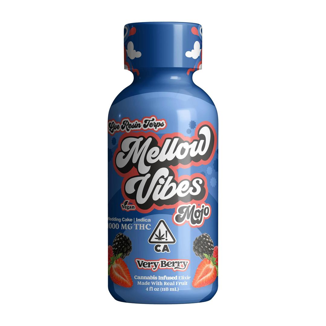 Mellow Vibes Mojo Elixir 4oz | Very Berry | 1000mg THC