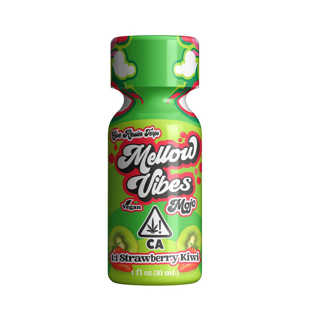 Mellow Vibes Mojo Elixir 1oz | 1:1 Strawberry Kiwi | 250mg THC