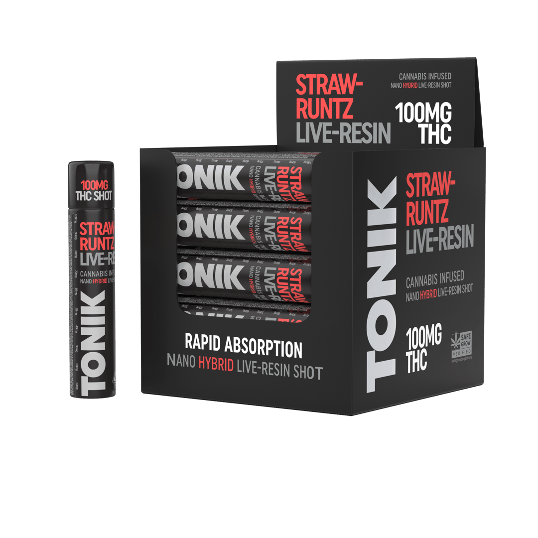 TONIK SHOT LIVE RESIN: Hybrid STRAW-RUNTZ (100mg)