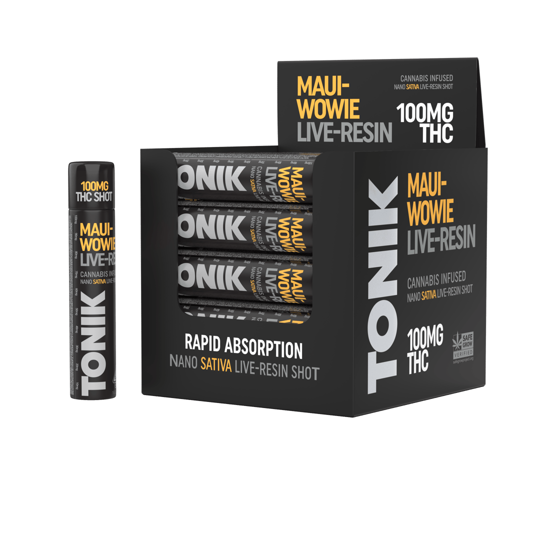 TONIK SHOT LIVE RESIN: Sativa MAUI-WOWIE (100mg)