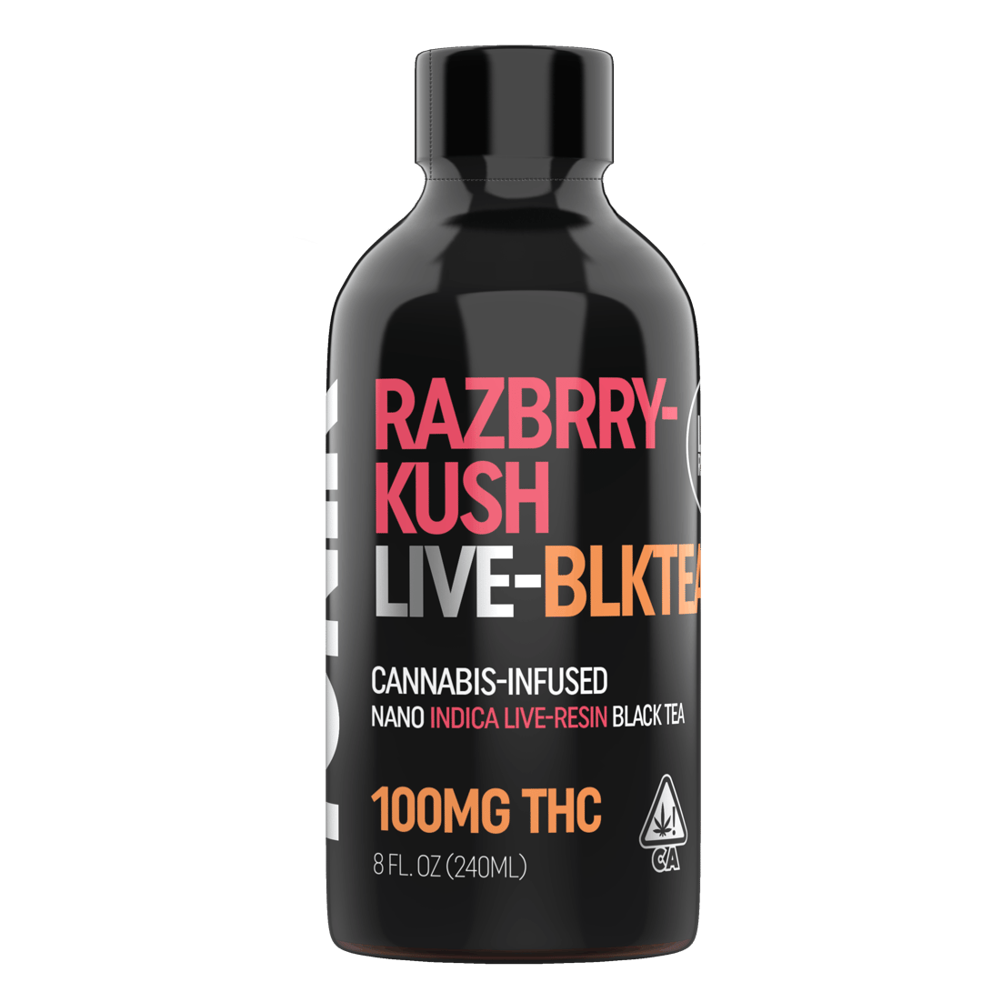 TONIK LIVE RESIN TEA: Indica RAZBRRY KUSH Blk Tea (100mg)