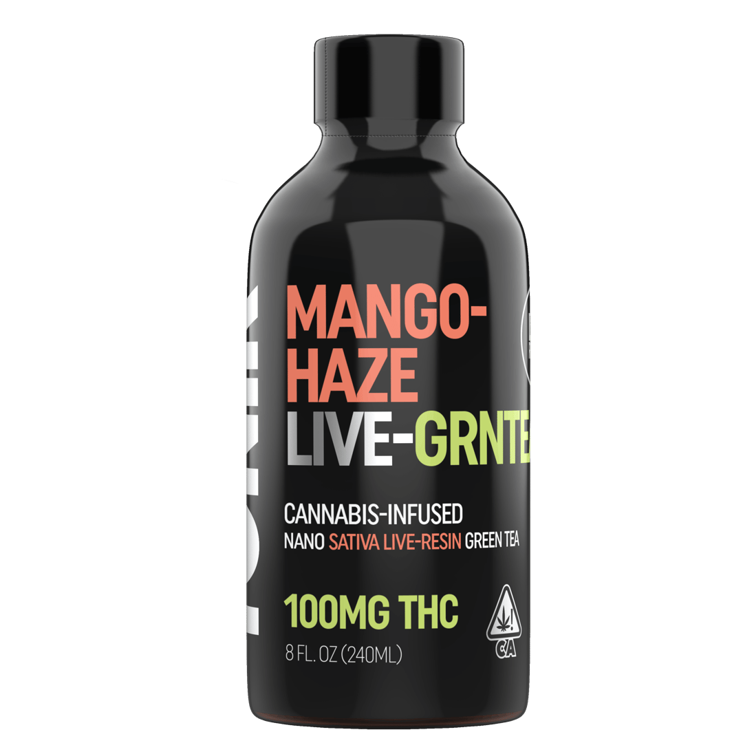 TONIK LIVE RESIN TEA: Indica MANGO HAZE Grn Tea (100mg)