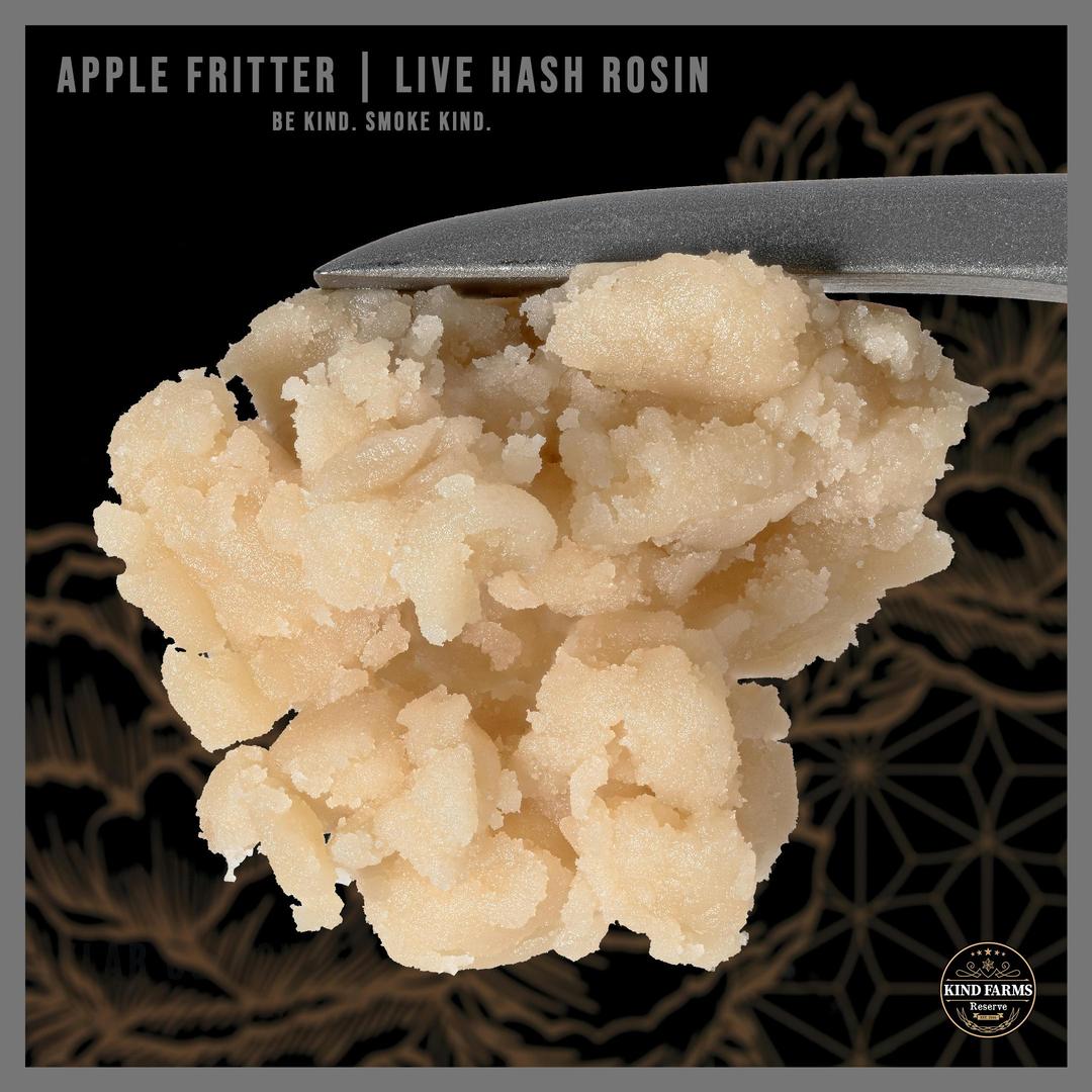 Apple Fritter Live Hash Rosin - Kind Farms Reserve