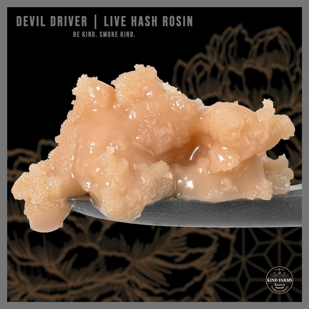 Devil Driver Live Hash Rosin - Kind Farms Reserve