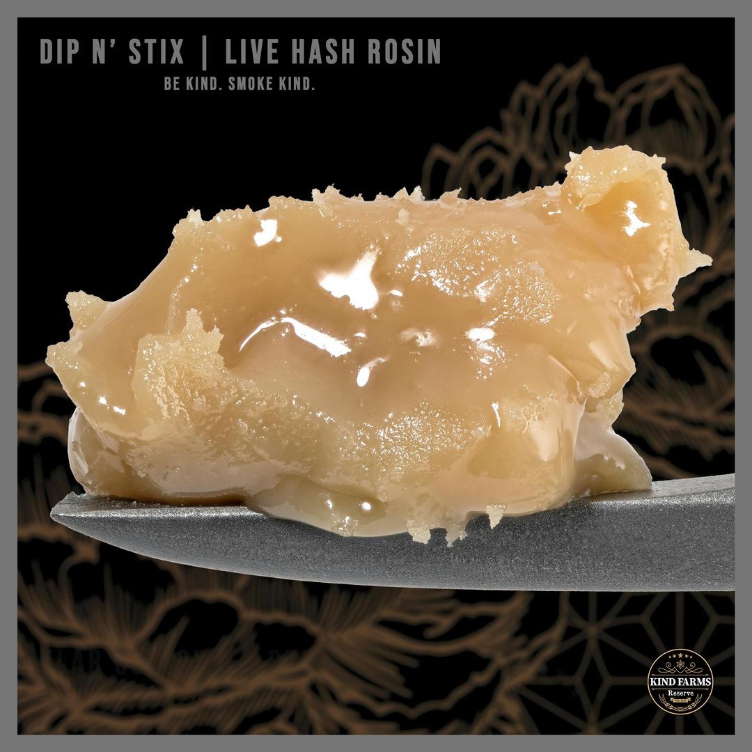 Dip’N Stix Live Hash Rosin - Kind Farms Reserve