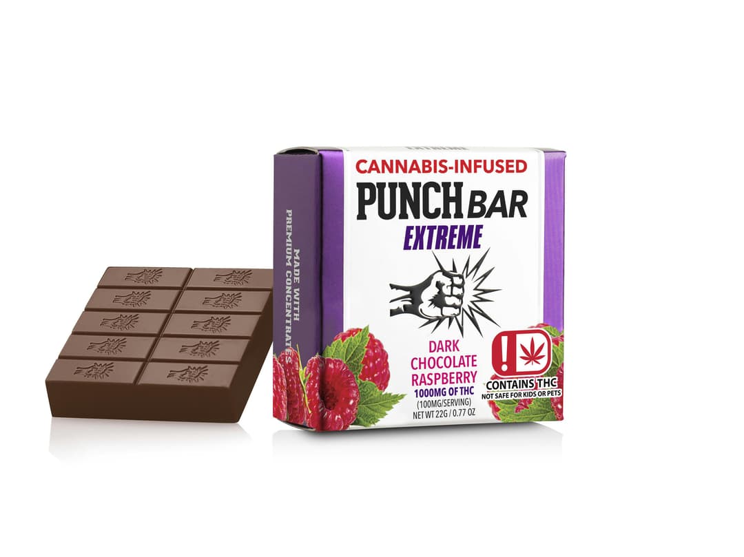 Dark Chocolate Raspberry Extreme PunchBar 1,000mg (OK)