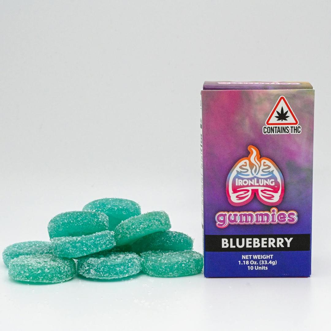 Blueberry 10pc 100mg Gummies