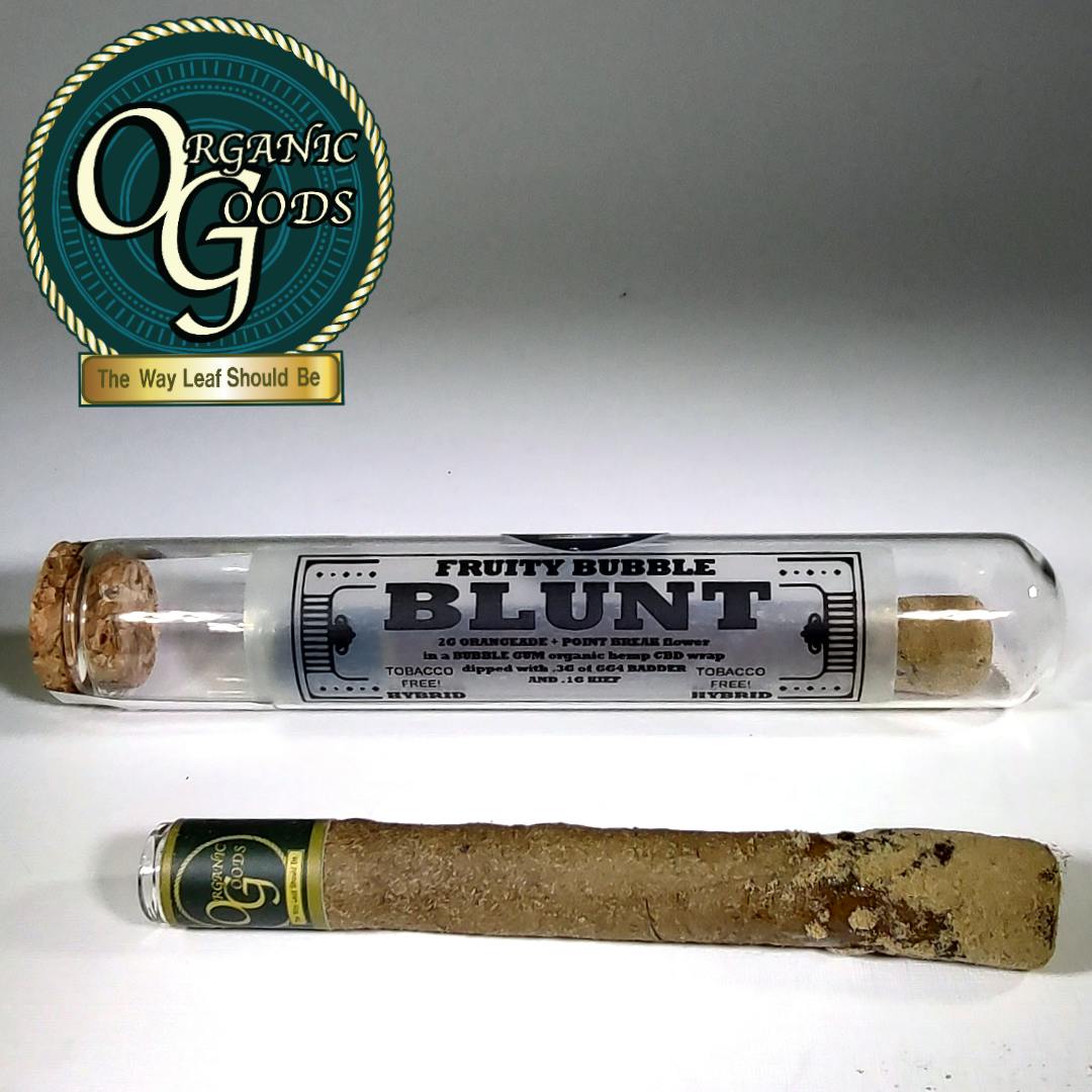Fruity Bubble TF Blunt Dipped in Badder and Kief 2g