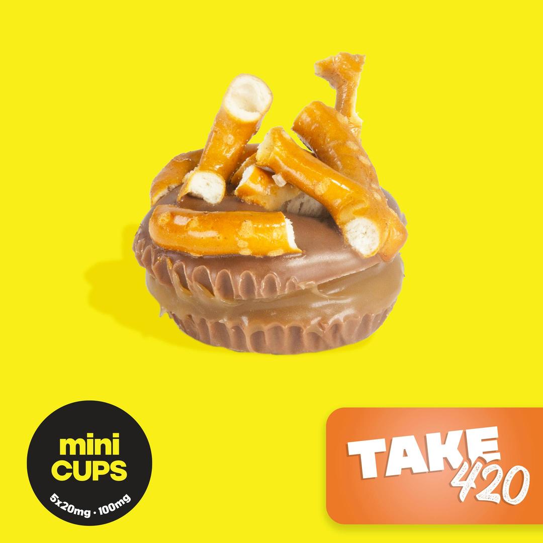 MINIS Take 420 - 100MG Chocolate Cups - Covert Cups - MED