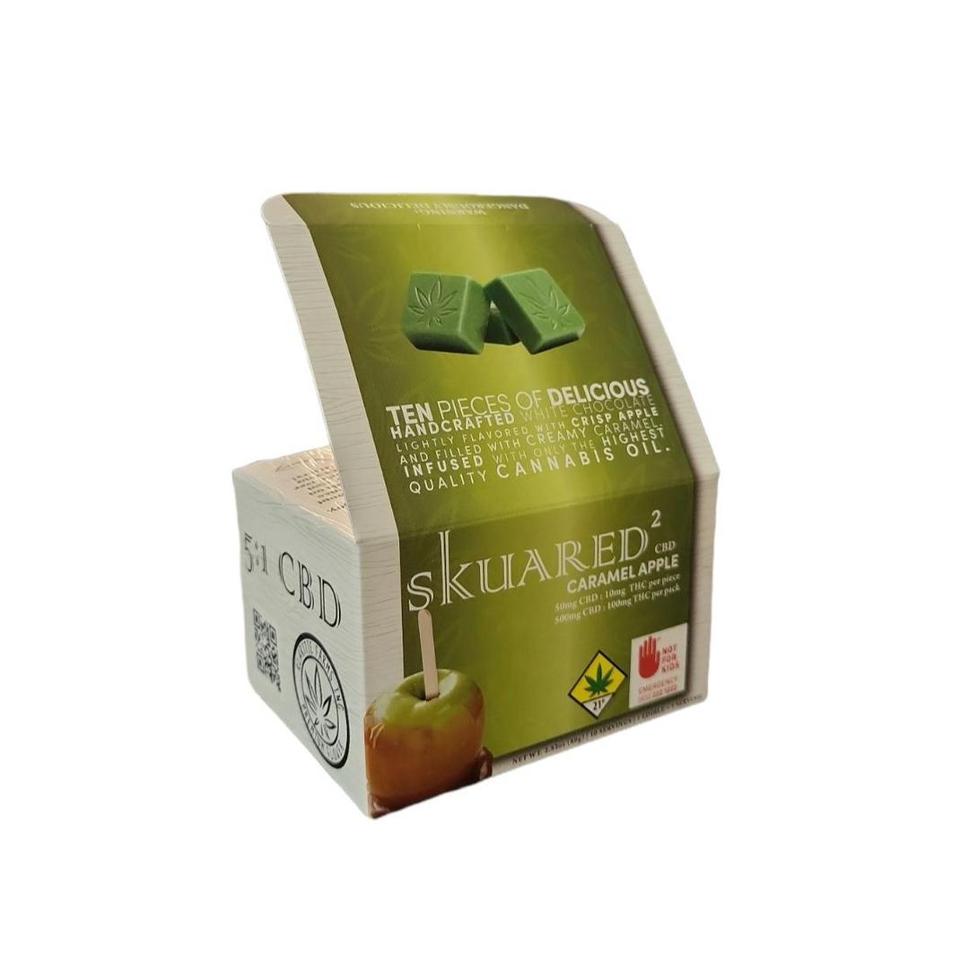 Edible: Skuared - CBD:THC - Caramel Apple 5:1 10pk 2.82oz (80g)