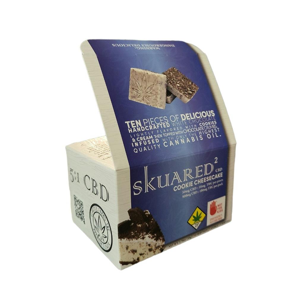 Edible: Skuared - CBD:THC - Cookie Cheesecake 5:1 10pk 1.76oz (50g)