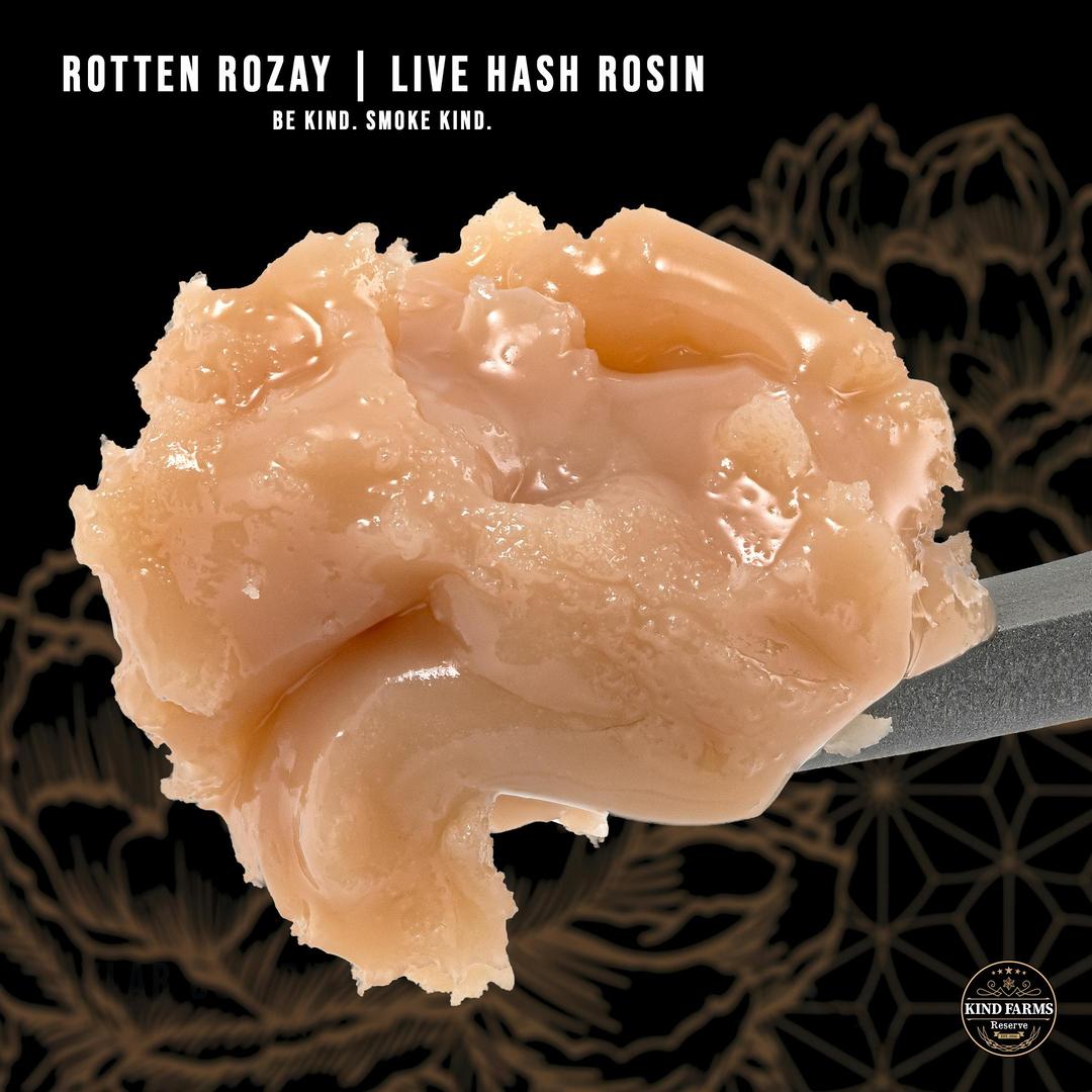 Rotten Rozay Live Hash Rosin - Kind Farms Reserve