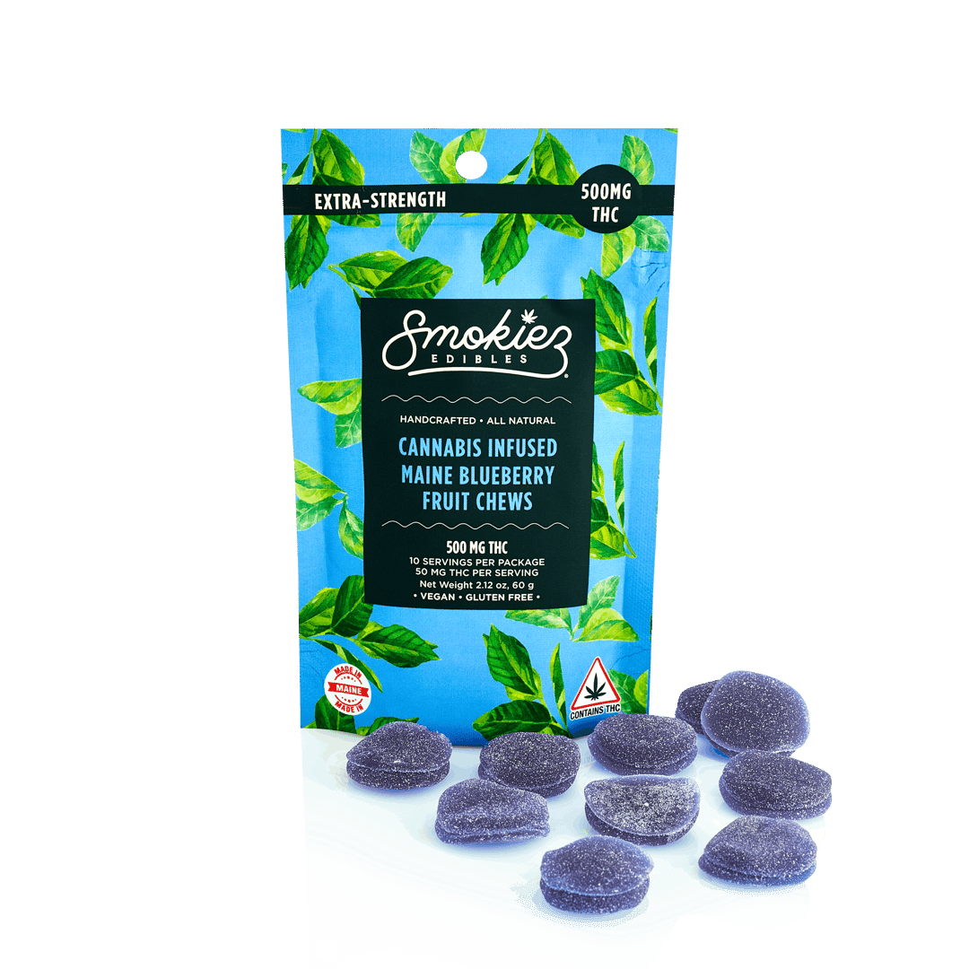Maine Blueberry Fruit Chews - 500mg THC - ME