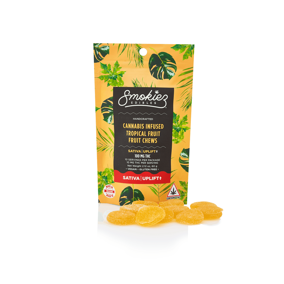 Smokiez SATIVA Tropical Fruit Chews - 100mg - ME
