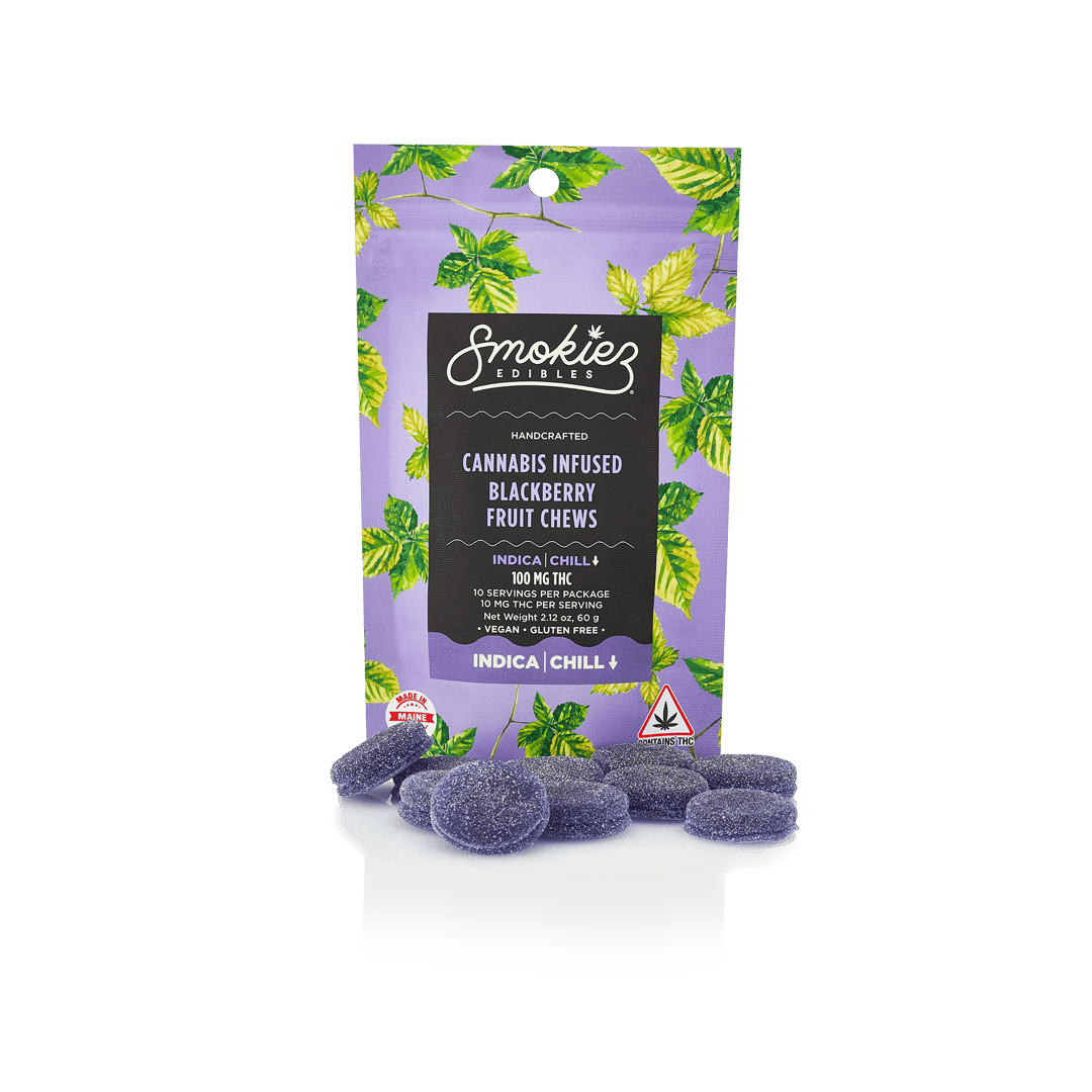 Smokiez INDICA Blackberry Fruit Chews - 100mg - ME
