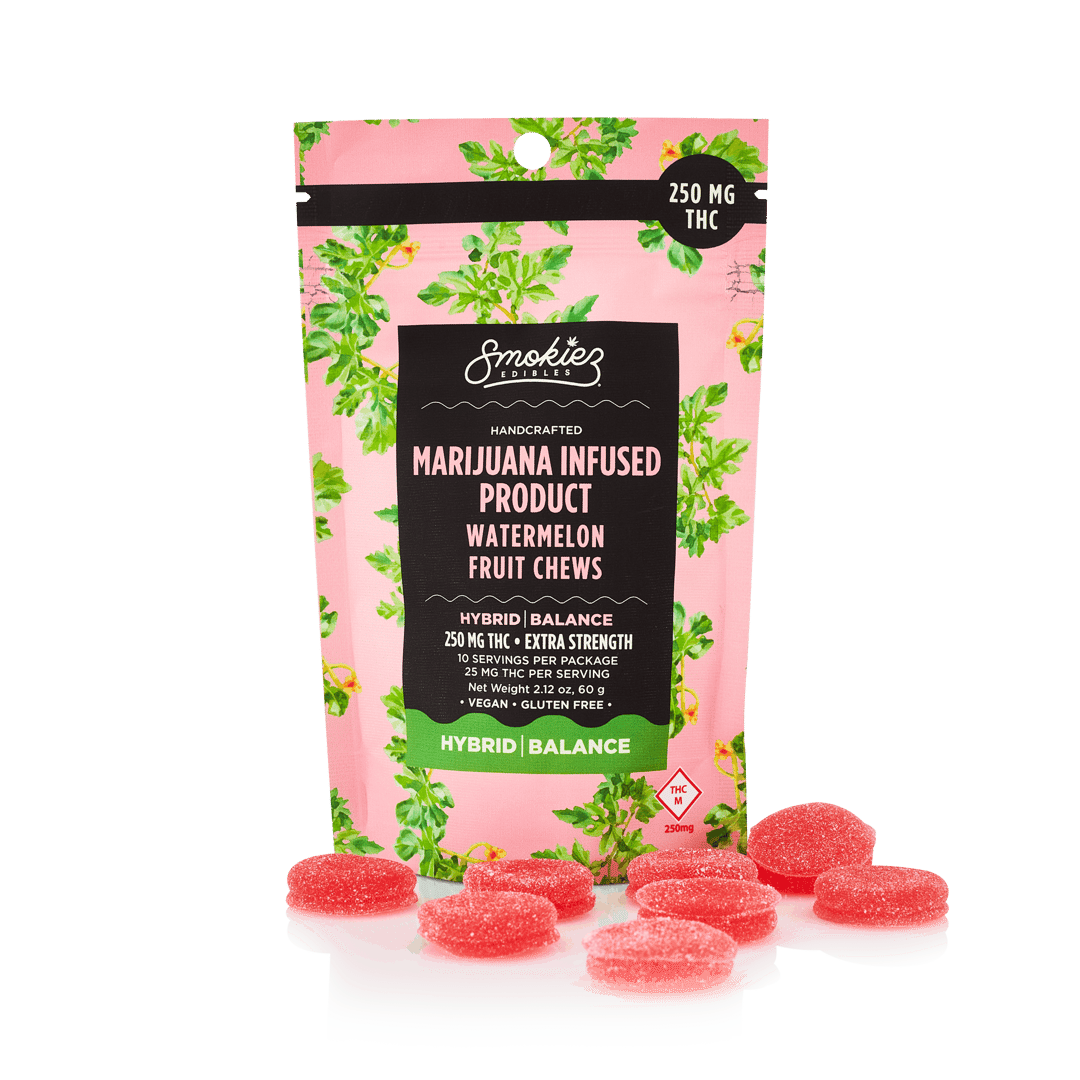 Smokiez HYBRID Watermelon Fruit Chews - 250mg - MO