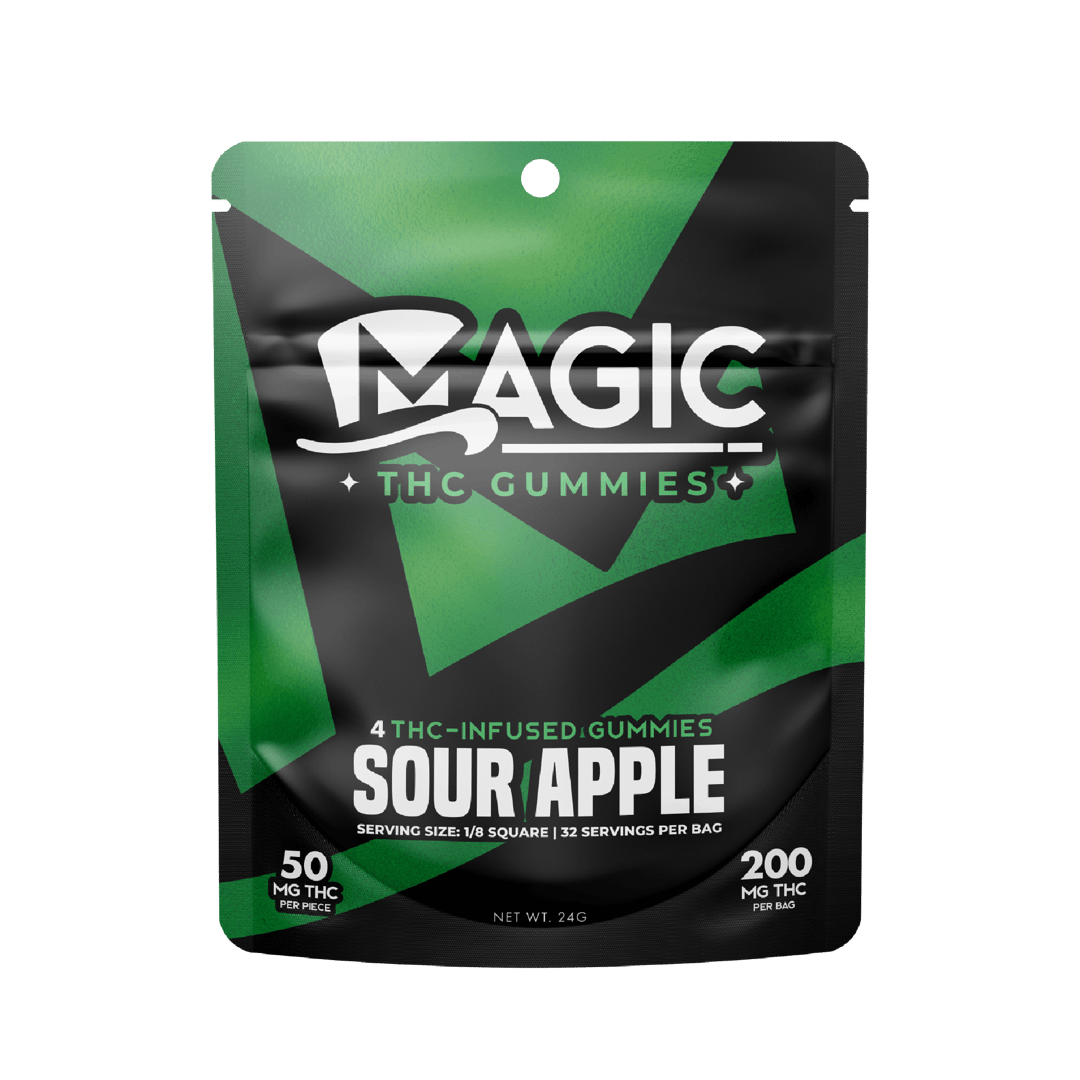 Magic Edibles - Sour Apple Gummies 200MG