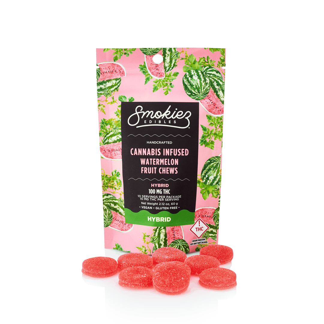 Smokiez HYBRID Watermelon Fruit Chews - 100mg - OH