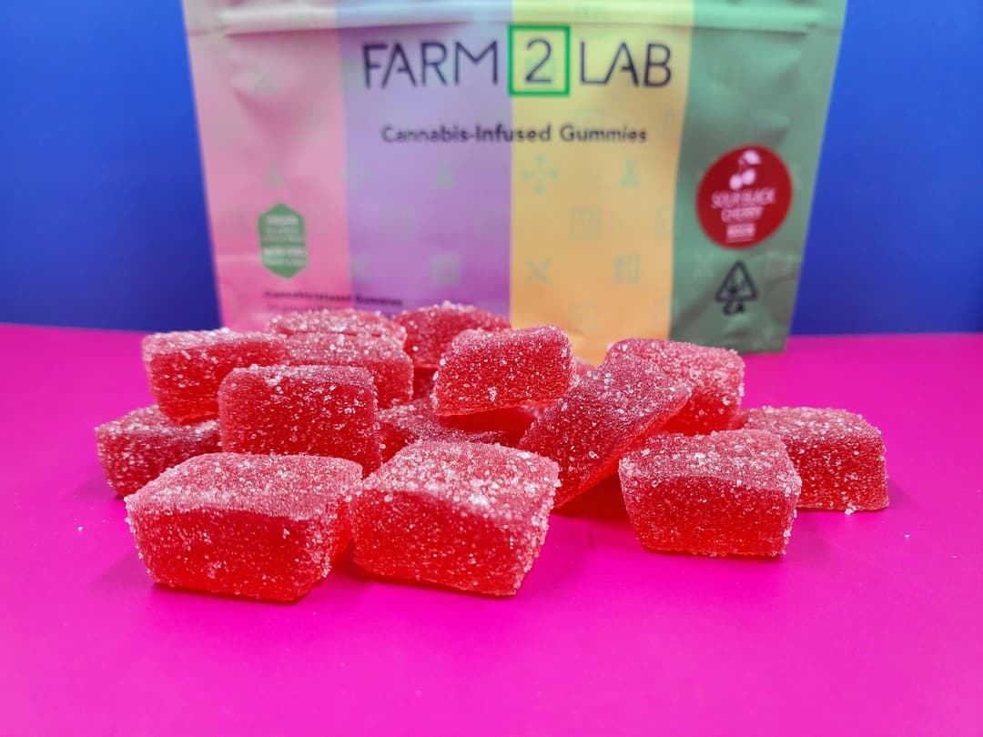 Sour Black Cherry - 100mg Rosin Gummies
