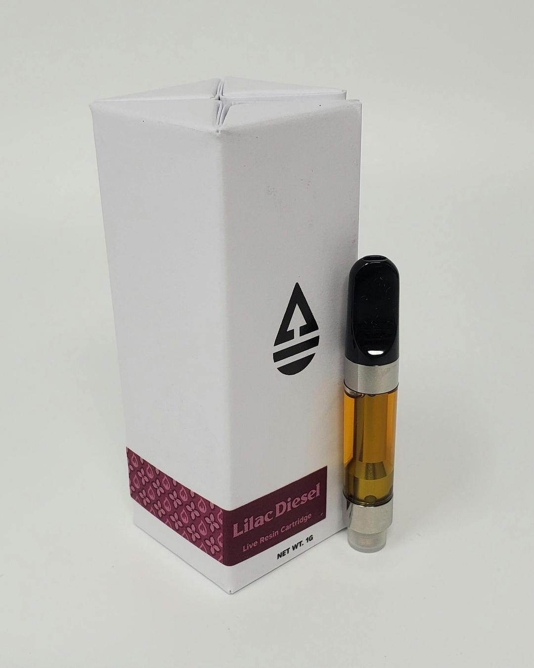 1 Gram 100% Live Resin Cartridge | Lilac Diesel