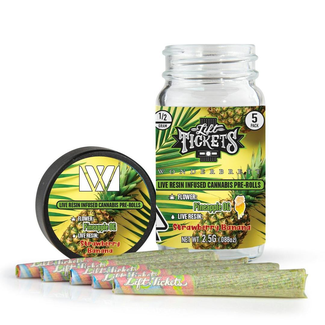 Pineapple OG x Strawberry Banana - Infused Pre-Roll 5-Pack