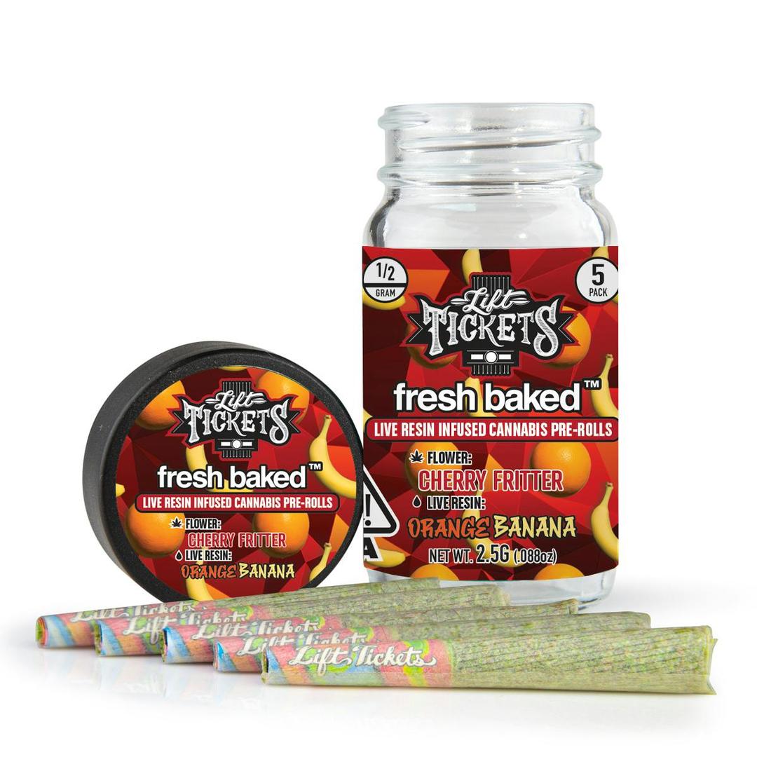 Cherry Fritter x Orange Banana - Infused Pre-Roll 5-Pack