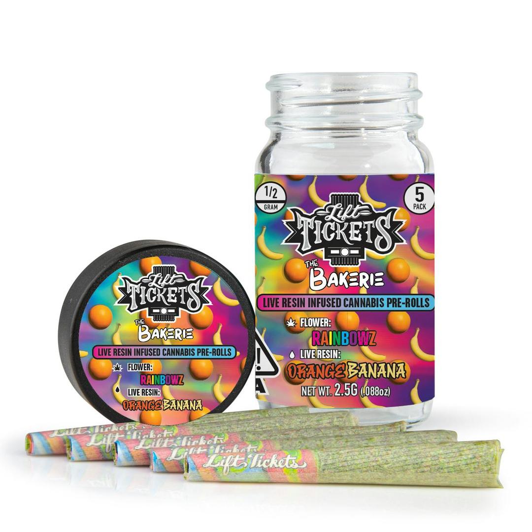 Rainbowz x Orange Banana - Infused Pre-Roll 5-Pack