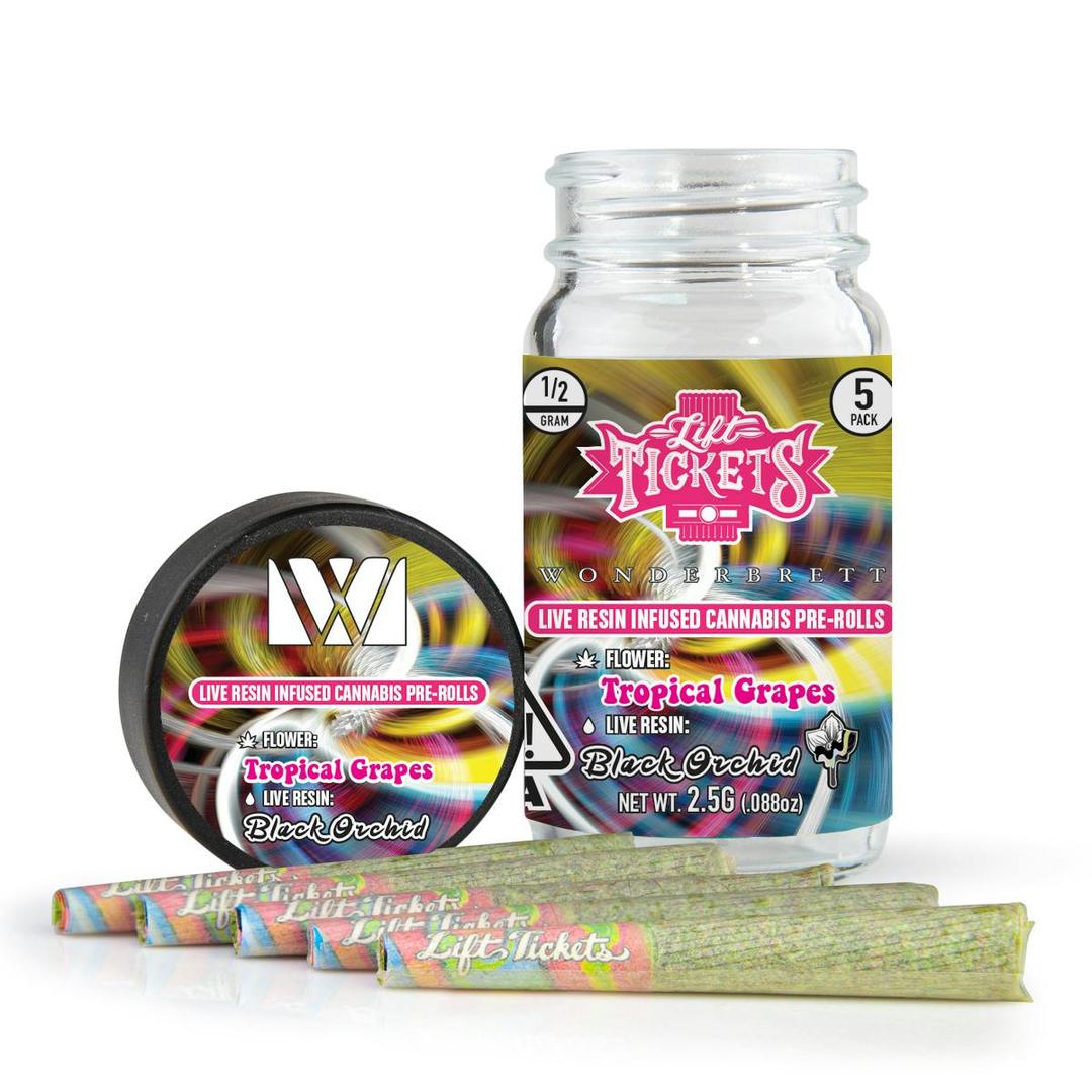 Tropical Grapes x Black Orchid - Infused Pre-Roll 5-Pack