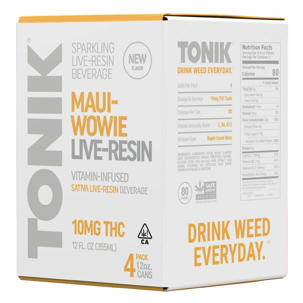 Sativa Maui Wowie Live-Resin 12oz. Beverage 4-Pack