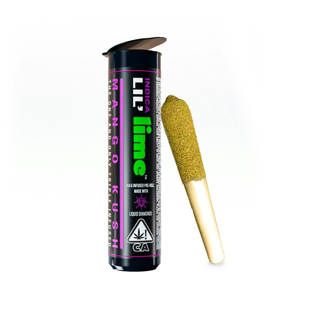 Infused Lil' Lime (.6g Indica Mini Pre Roll) | Mango Kush
