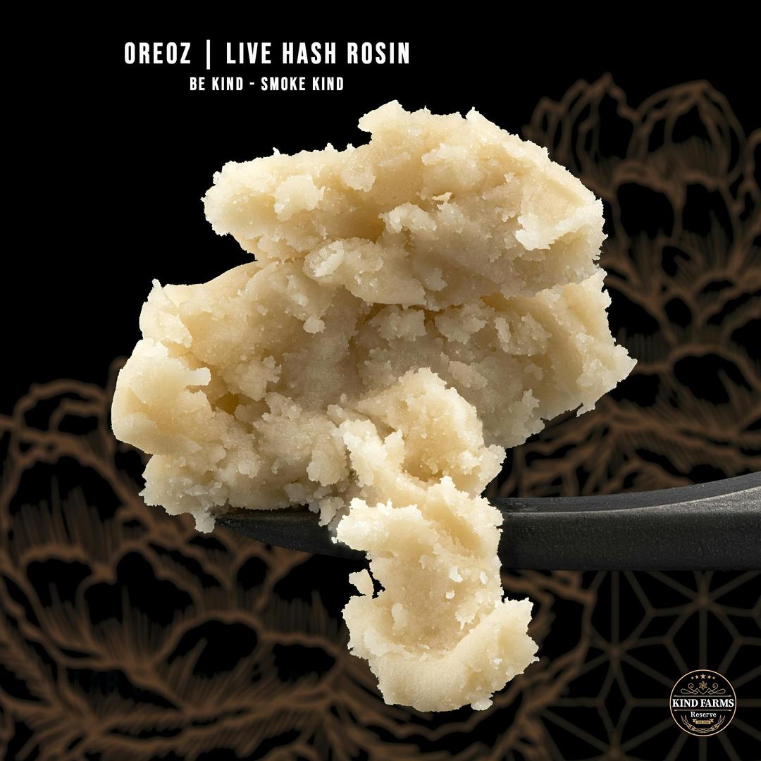 Oreoz Live Hash Rosin - Kind Farms Reserve