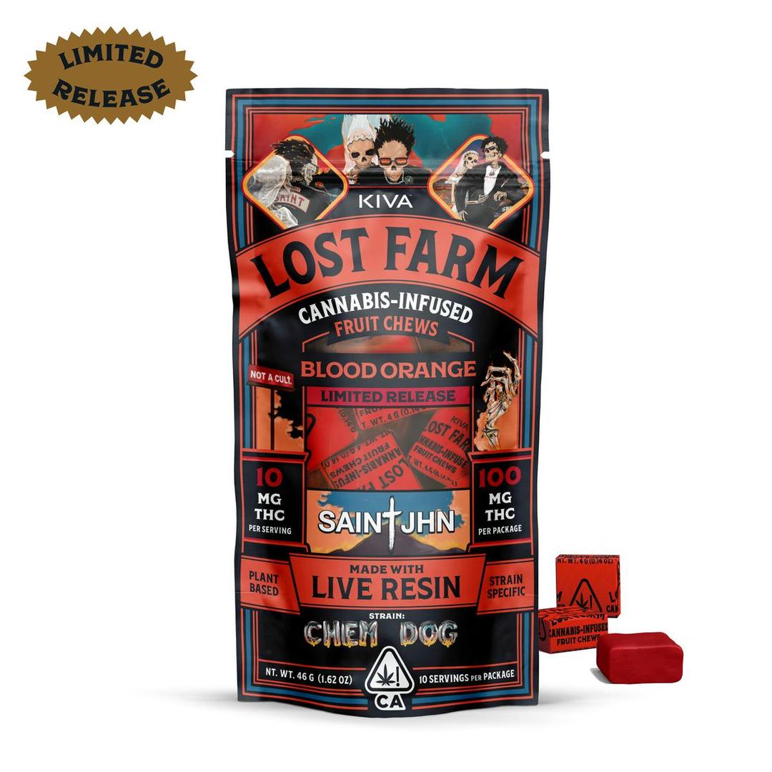 Lost Farm SAINt JHN Blood Orange x 'Chem Dog' Chews