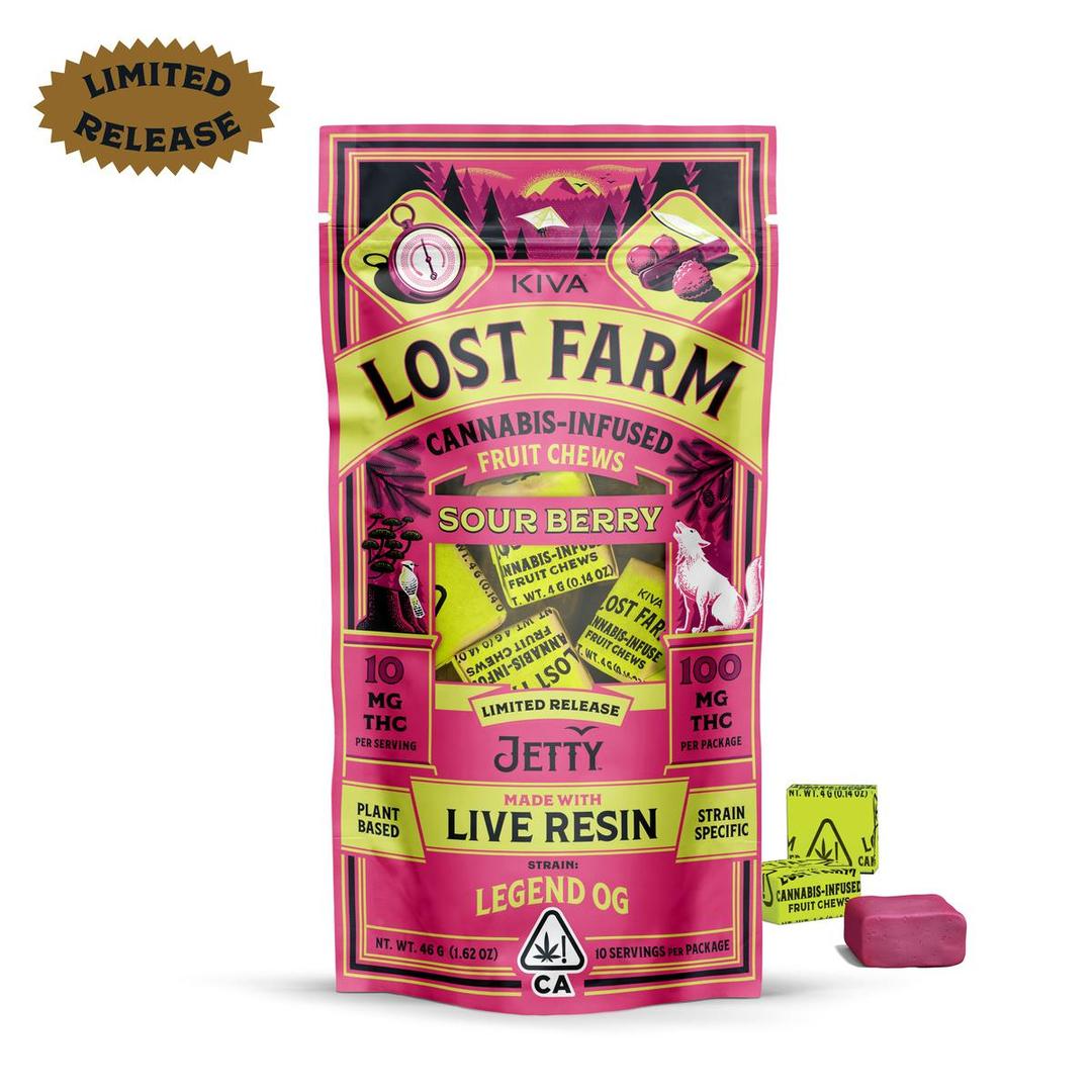 Lost Farm Jetty Extracts Sour Berry x 'Legend OG' Chews
