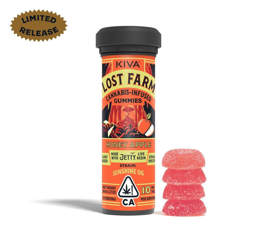 Lost Farm Jetty Extracts Honey Apple x 'Sunshine OG' Gummies